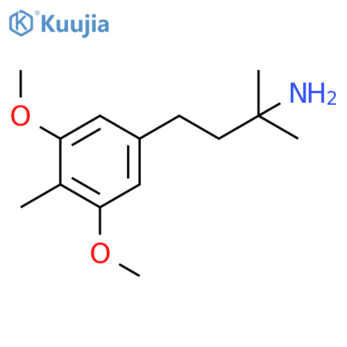 4-(3,5-dimethoxy-4-methylphenyl)-2-methylbutan-2-amine structure