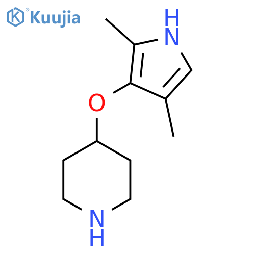 4-(2,4-dimethyl-1H-pyrrol-3-yl)oxypiperidine structure