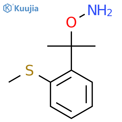 O-{2-2-(methylsulfanyl)phenylpropan-2-yl}hydroxylamine structure