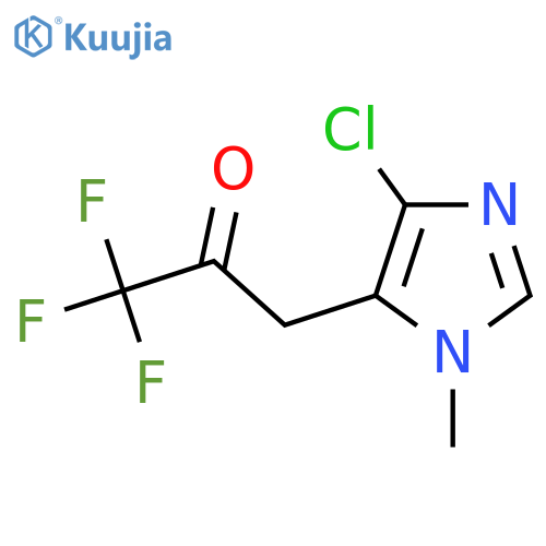 3-(4-chloro-1-methyl-1H-imidazol-5-yl)-1,1,1-trifluoropropan-2-one structure