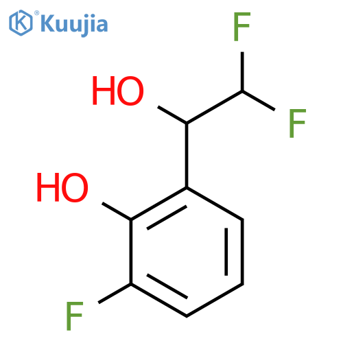 2-(2,2-difluoro-1-hydroxyethyl)-6-fluorophenol structure