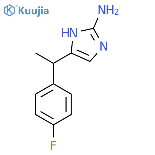 5-1-(4-fluorophenyl)ethyl-1H-imidazol-2-amine structure