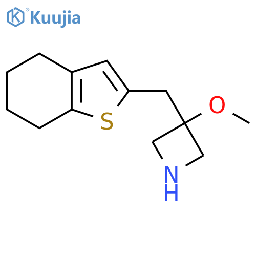 3-methoxy-3-(4,5,6,7-tetrahydro-1-benzothiophen-2-yl)methylazetidine structure