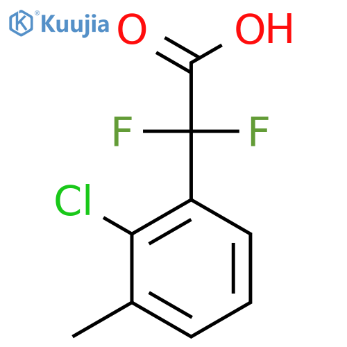 2-(2-chloro-3-methylphenyl)-2,2-difluoroacetic acid structure