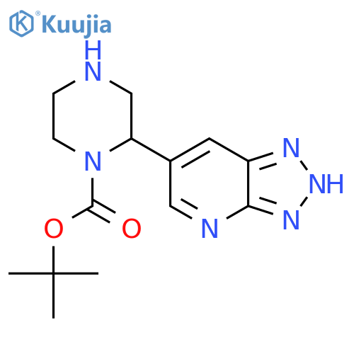 tert-butyl 2-{3H-[1,2,3]triazolo[4,5-b]pyridin-6-yl}piperazine-1-carboxylate structure