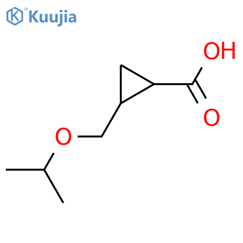 2-(propan-2-yloxy)methylcyclopropane-1-carboxylic acid structure