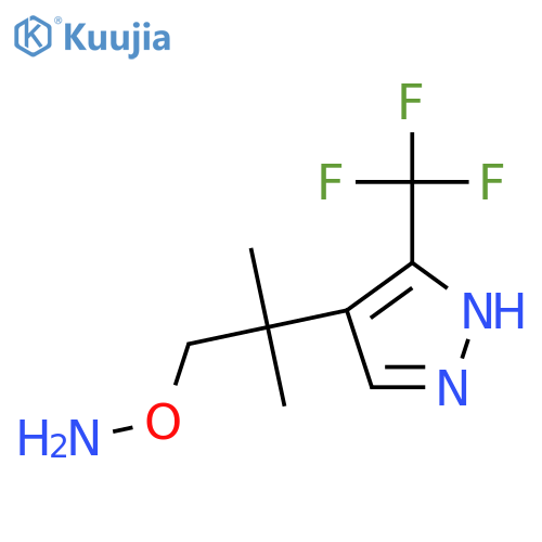 O-{2-methyl-2-3-(trifluoromethyl)-1H-pyrazol-4-ylpropyl}hydroxylamine structure