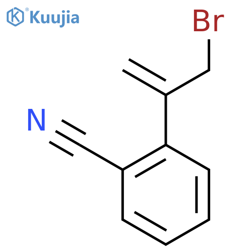 2-(3-bromoprop-1-en-2-yl)benzonitrile structure