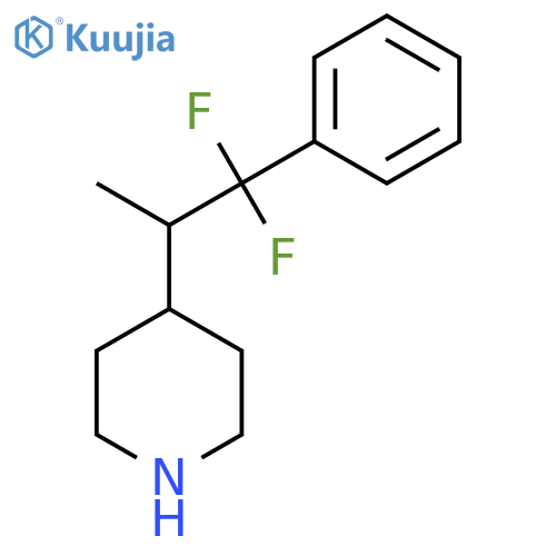 4-(1,1-difluoro-1-phenylpropan-2-yl)piperidine structure