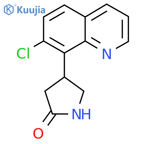 4-(7-chloroquinolin-8-yl)pyrrolidin-2-one structure