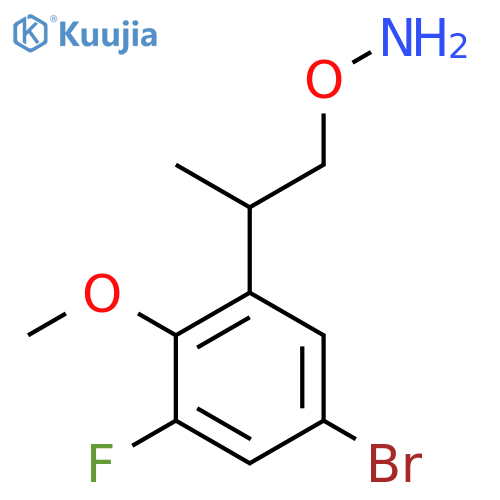 O-2-(5-bromo-3-fluoro-2-methoxyphenyl)propylhydroxylamine structure