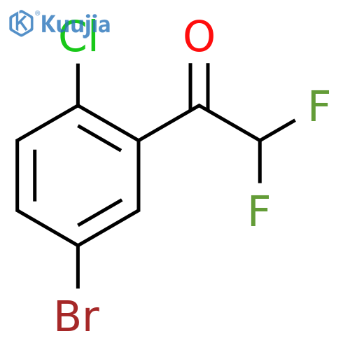 1-(5-bromo-2-chlorophenyl)-2,2-difluoroethan-1-one structure