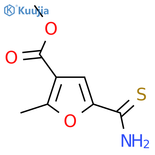methyl 5-carbamothioyl-2-methylfuran-3-carboxylate structure