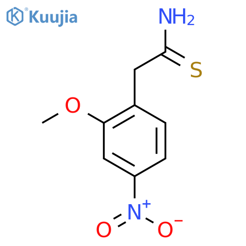 2-(2-methoxy-4-nitrophenyl)ethanethioamide structure