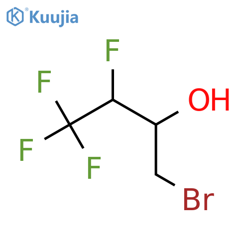 1-bromo-3,4,4,4-tetrafluorobutan-2-ol structure