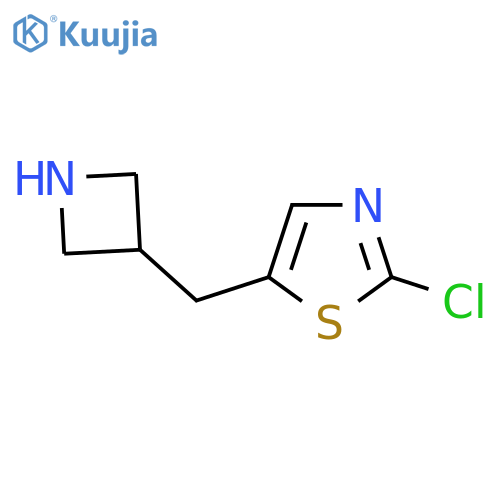 5-(azetidin-3-yl)methyl-2-chloro-1,3-thiazole structure