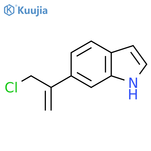 6-(3-chloroprop-1-en-2-yl)-1H-indole structure
