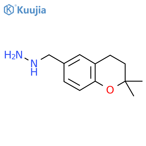 (2,2-dimethyl-3,4-dihydro-2H-1-benzopyran-6-yl)methylhydrazine structure