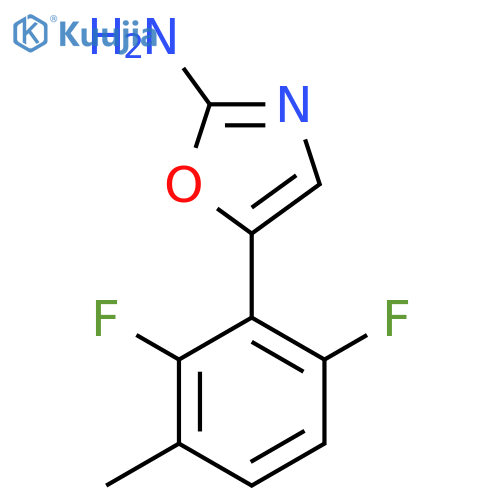 5-(2,6-difluoro-3-methylphenyl)-1,3-oxazol-2-amine structure