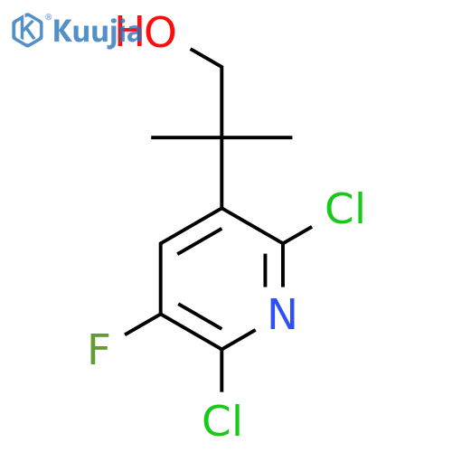 2-(2,6-dichloro-5-fluoropyridin-3-yl)-2-methylpropan-1-ol structure