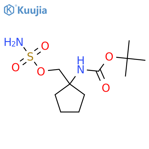 tert-butyl N-{1-(sulfamoyloxy)methylcyclopentyl}carbamate structure