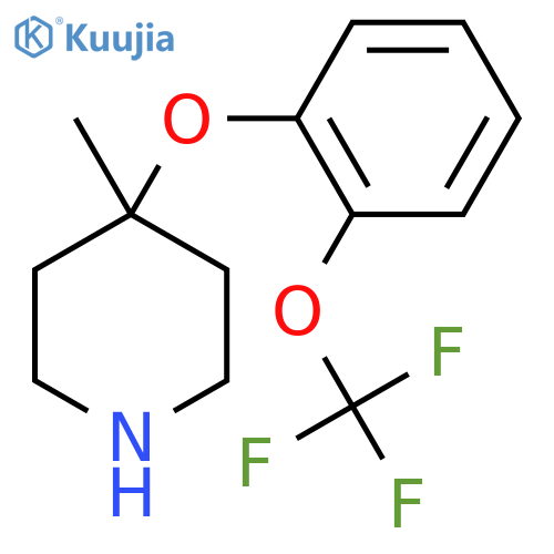 4-methyl-4-2-(trifluoromethoxy)phenoxypiperidine structure