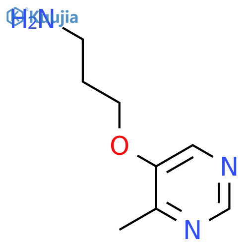 3-(4-methylpyrimidin-5-yl)oxypropan-1-amine structure