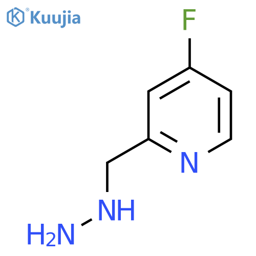 4-fluoro-2-(hydrazinylmethyl)pyridine structure