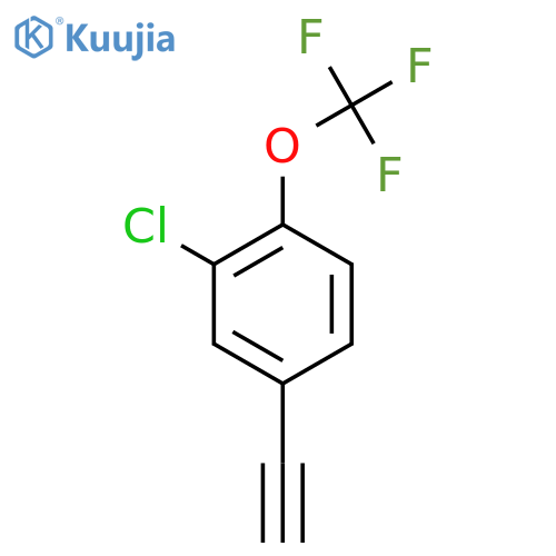 2-Chloro-4-ethynyl-1-(trifluoromethoxy)benzene structure