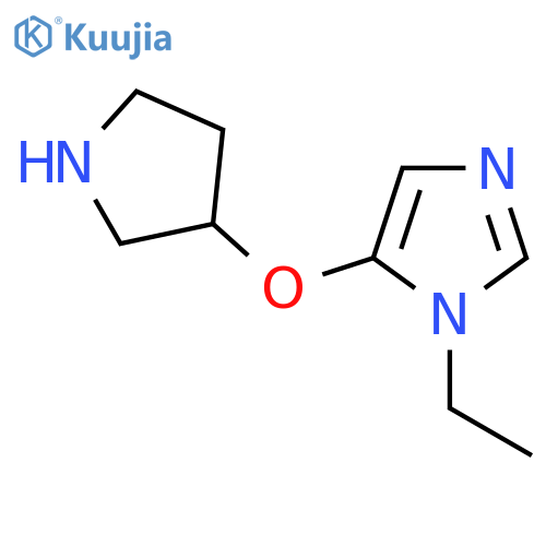 1-ethyl-5-(pyrrolidin-3-yloxy)-1H-imidazole structure