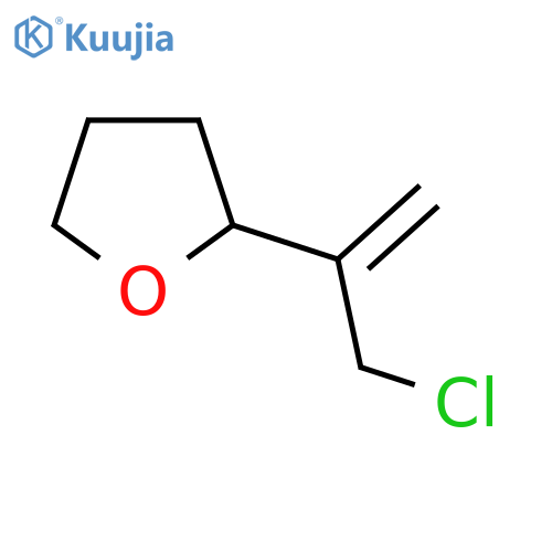 2-(3-chloroprop-1-en-2-yl)oxolane structure