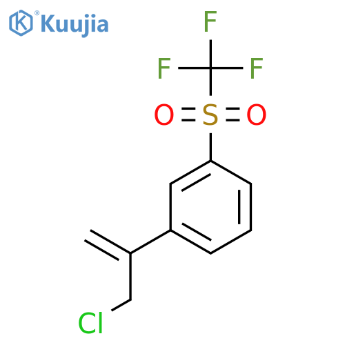 1-(3-Chloroprop-1-en-2-yl)-3-trifluoromethanesulfonylbenzene structure