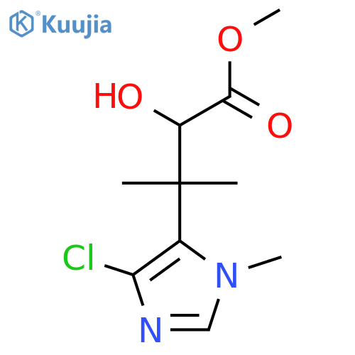 methyl 3-(4-chloro-1-methyl-1H-imidazol-5-yl)-2-hydroxy-3-methylbutanoate structure
