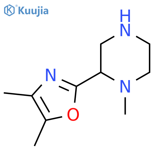 2-(dimethyl-1,3-oxazol-2-yl)-1-methylpiperazine structure