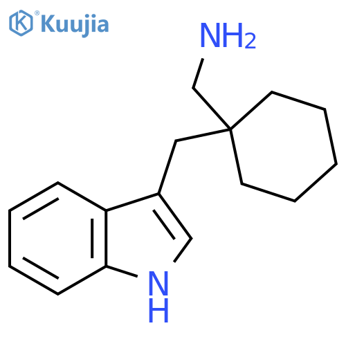 {1-(1H-indol-3-yl)methylcyclohexyl}methanamine structure