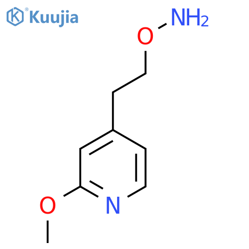 O-2-(2-methoxypyridin-4-yl)ethylhydroxylamine structure