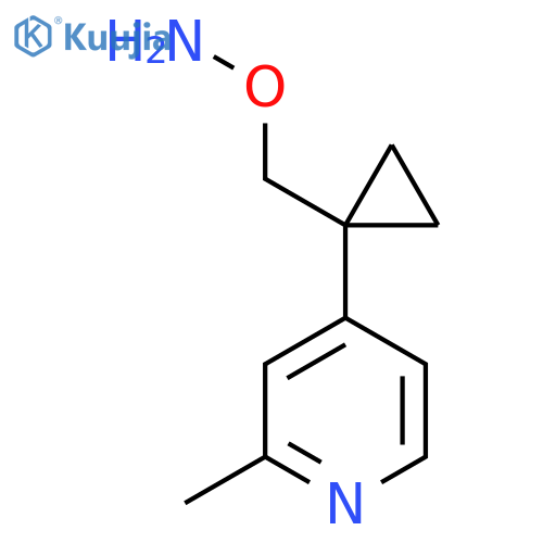 O-{1-(2-methylpyridin-4-yl)cyclopropylmethyl}hydroxylamine structure