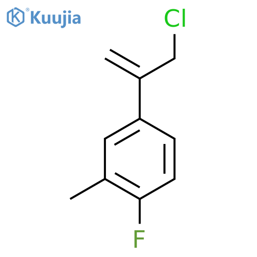 4-(3-chloroprop-1-en-2-yl)-1-fluoro-2-methylbenzene structure