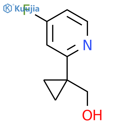 1-(4-fluoropyridin-2-yl)cyclopropylmethanol structure