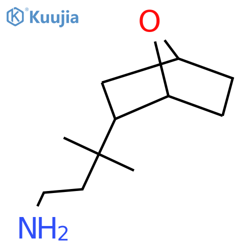 3-methyl-3-{7-oxabicyclo2.2.1heptan-2-yl}butan-1-amine structure