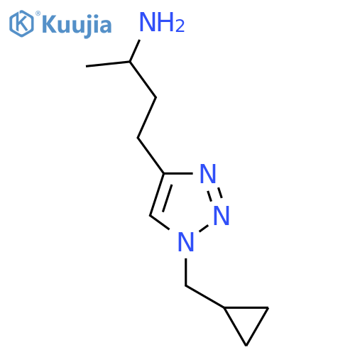 4-1-(cyclopropylmethyl)-1H-1,2,3-triazol-4-ylbutan-2-amine structure