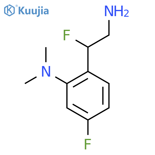 2-(2-amino-1-fluoroethyl)-5-fluoro-N,N-dimethylaniline structure