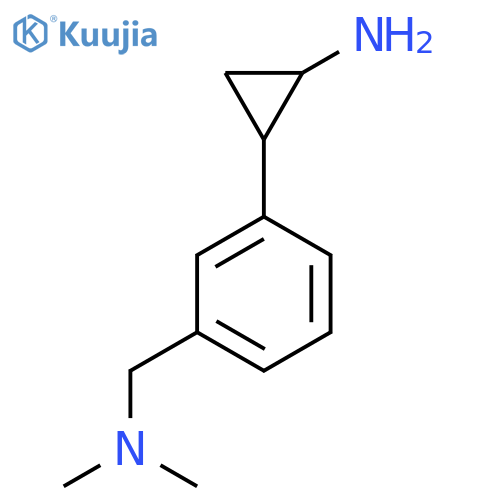 2-{3-(dimethylamino)methylphenyl}cyclopropan-1-amine structure