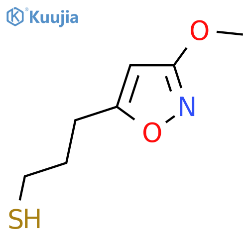 3-(3-methoxy-1,2-oxazol-5-yl)propane-1-thiol structure