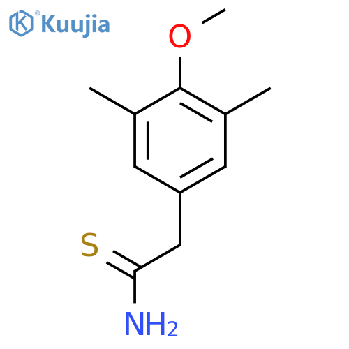 2-(4-methoxy-3,5-dimethylphenyl)ethanethioamide structure