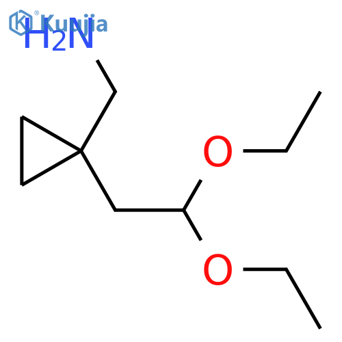 1-(2,2-diethoxyethyl)cyclopropylmethanamine structure