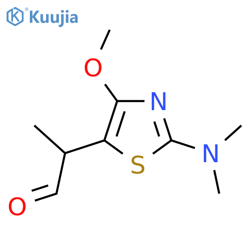 2-2-(dimethylamino)-4-methoxy-1,3-thiazol-5-ylpropanal structure