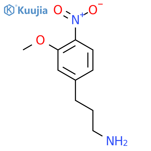 3-(3-methoxy-4-nitrophenyl)propan-1-amine structure