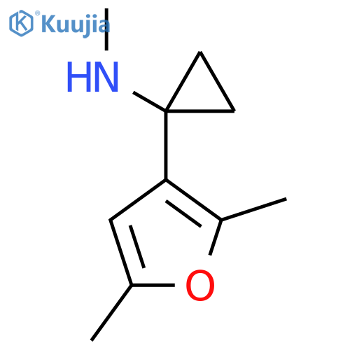 1-(2,5-dimethylfuran-3-yl)-N-methylcyclopropan-1-amine structure