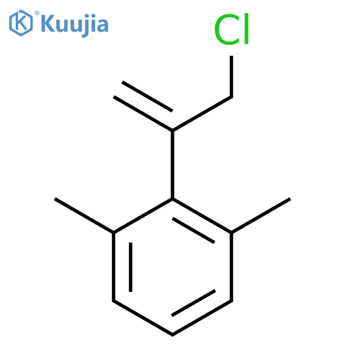 2-(3-chloroprop-1-en-2-yl)-1,3-dimethylbenzene structure